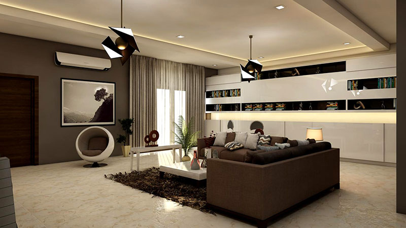 Home 2 rectangular white coffee table near brown leather sofa